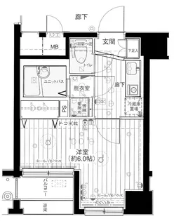 メインステージ日本橋馬喰町駅前【5階】の間取り
