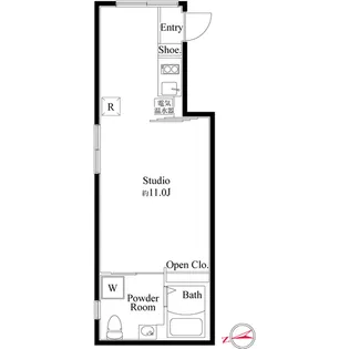 アンベリール御徒町【3階】の間取り