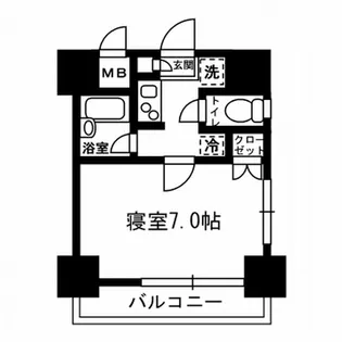 レジディア月島Ⅲ【10階】の間取り
