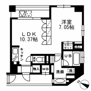 レジディア三越前【13階】の間取り