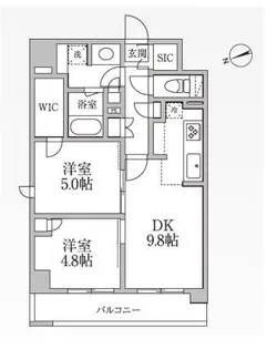 レジディア新御徒町Ⅱ【11階】の間取り
