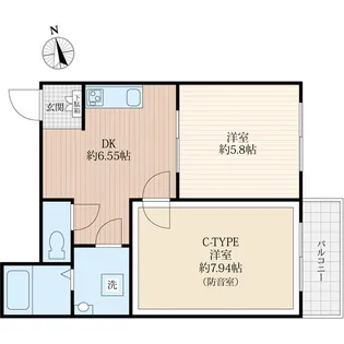 ラシクラス日暮里【2階】の間取り