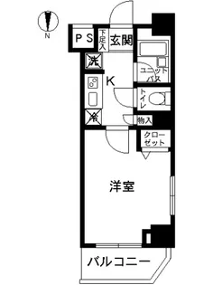 スカイコート錦糸町第2【601号室号室】の間取り