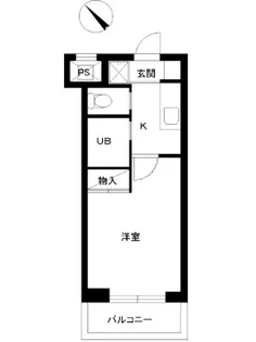 スカイコート日本橋第2【508号室号室】の間取り