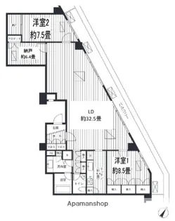 東京都台東区浅草1丁目【マンション】の間取り
