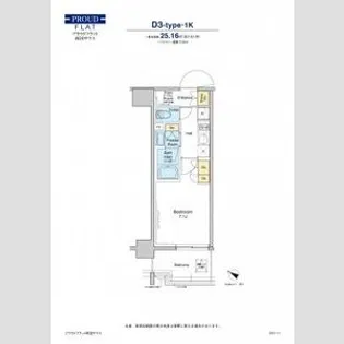 1Kの間取り画像