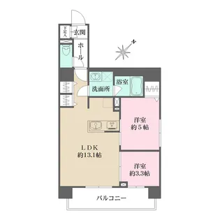 パークフラッツ蔵前【3階】の間取り