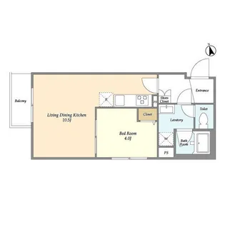 グローベル ザ・クレス押上【2階】の間取り