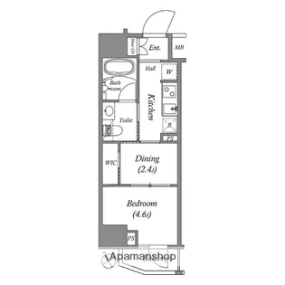 ARKMARK水天宮前Ⅰ【12階】の間取り