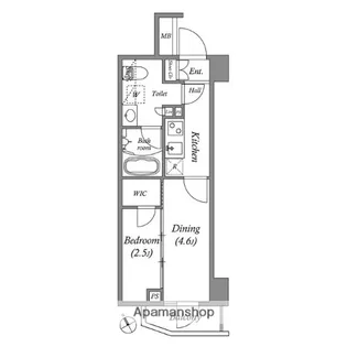 ARKMARK水天宮前Ⅰ【2階】の間取り