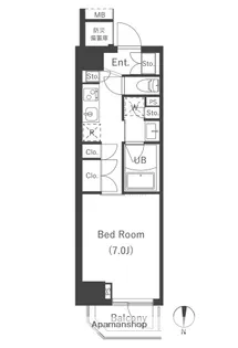 東京都江東区大島3丁目【マンション】の間取り