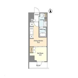 ラサンテ上野【7階】の間取り