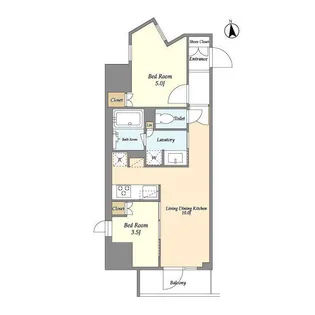 ラサンテ上野【12階】の間取り