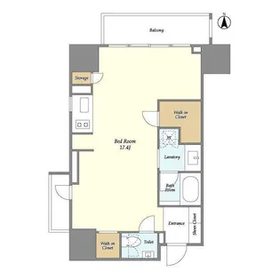 HF上野レジデンスEAST【6階】の間取り