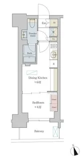 BRILLIA IST 町屋【4階】の間取り