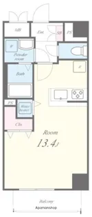 サンライズレジデンス【5階】の間取り