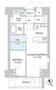 ミリアレジデンス浅草橋Ⅱ【9階】の間取り