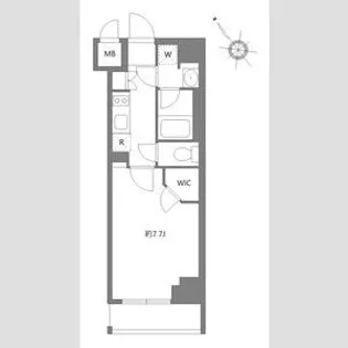 ケーディーエックスレジデンス豊洲【5階】の間取り