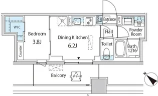 エムエー月島【6階】の間取り