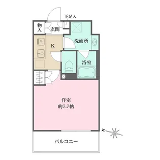 プライムアーバン菊川【7階】の間取り