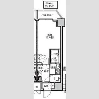 SーRESIDENCE両国AVENUE【5階】の間取り