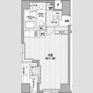 ラグジュアリーアパートメント御徒町【6階】の間取り