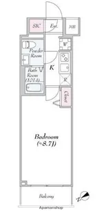 Log永代橋【12階】の間取り