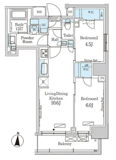 パークアクシス錦糸公園【14階】の間取り