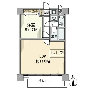 両国サンハイツ【5階】の間取り
