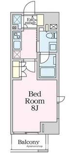 プライムメゾン浅草橋【6階】の間取り