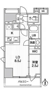 テラス森下【9階】の間取り