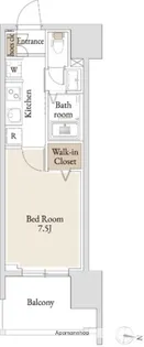 BLESS亀戸(ブレスカメイド)【8階】の間取り