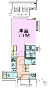 門前仲町レジデンス参番館【4階】の間取り