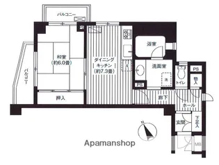 セゾン深川【4階】の間取り