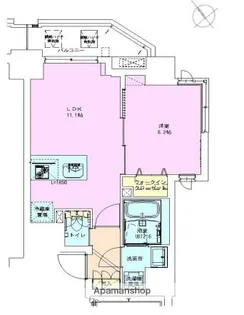 門前仲町レジデンス七番館【6階】の間取り