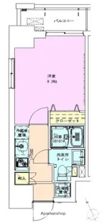 門前仲町レジデンス七番館【8階】の間取り