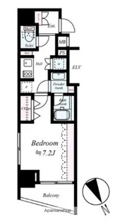ブライズ清澄白河【4階】の間取り