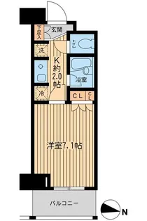 エコロジー東陽町プロセンチュリー【0412号室】の間取り