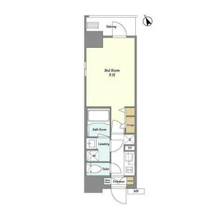 プライムアーバン台東根岸【5階】の間取り
