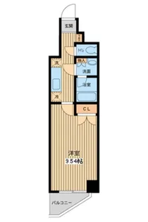 プロスペクト門前仲町【3階】の間取り