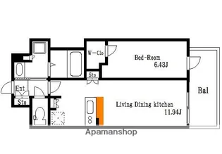 スプランディッド江東住吉【10階】の間取り