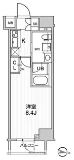 東京都台東区日本堤2丁目【マンション】の間取り