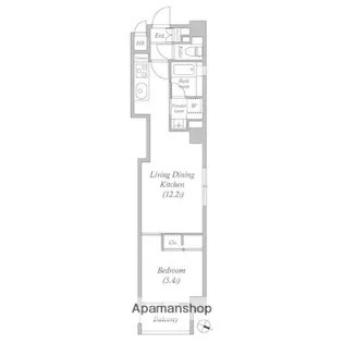 ASTILE日本橋浜町【2階】の間取り