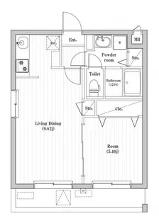 アーバンパーク六町【1階】の間取り
