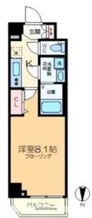 ミライア両国森下【2階】の間取り