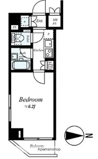 ルーブル清澄白河【7階】の間取り