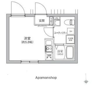 ベルシードステアー亀戸【5階】の間取り