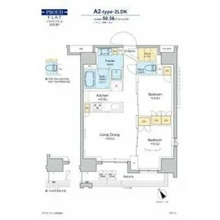 プラウドフラット清澄通り【10階】の間取り
