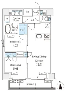 オープンブルーム浅草橋【10階】の間取り