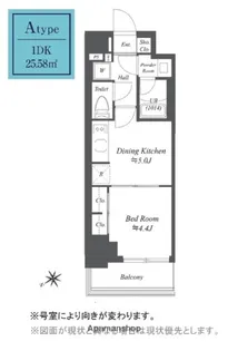 東京都台東区根岸3丁目【マンション】の間取り